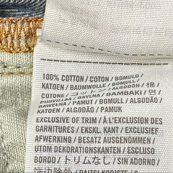 Abercrombie & Fitch button fly slim straight distressed jeans 30 X 30 - Picture 13 of 16